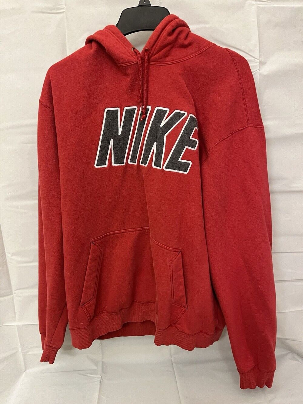 vintage Nike Grey Tag Men’s Red Sweatshirt/hoodie With Embroidered Nike Logo XXL